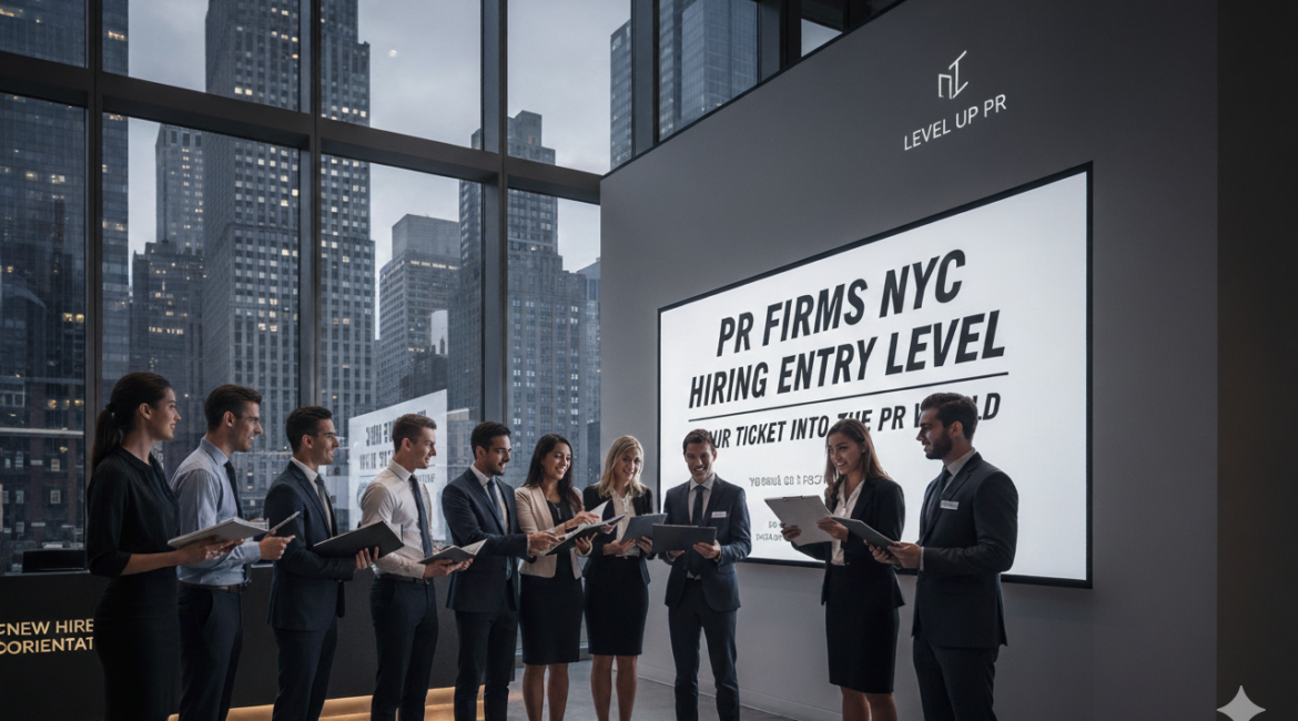 PR firms NYC hiring entry level
