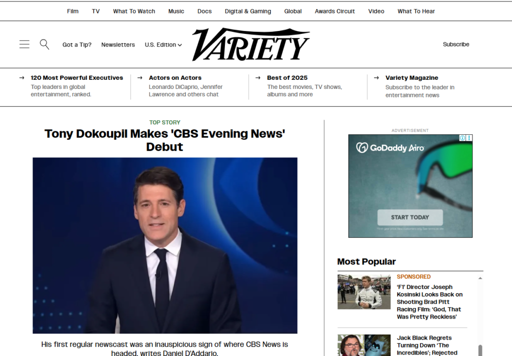 Get published in variety