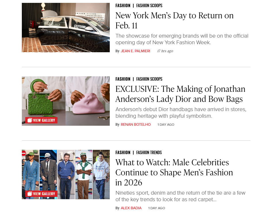 get published in wwd