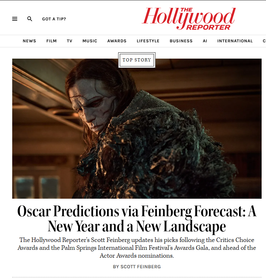 Get published in Hollywood Reporter