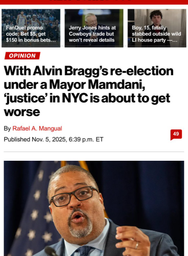 Get featured in the New York Post and get published in the New York Post — New York Post webpage showing an opinion news article with a man speaking in front of microphones.