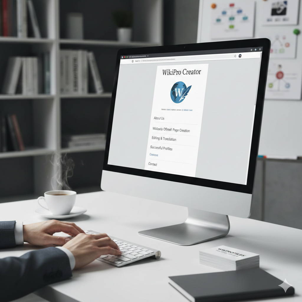 wikipedia profile creation